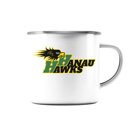 Hanau Hawks - Emaille Tasse (Silber)