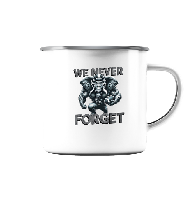 Elephant - Emaille Tasse (Silber)