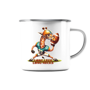 Giraffe - Enamel Mug (Silver)
