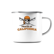Pirates of California - Emaille Tasse (Silber)