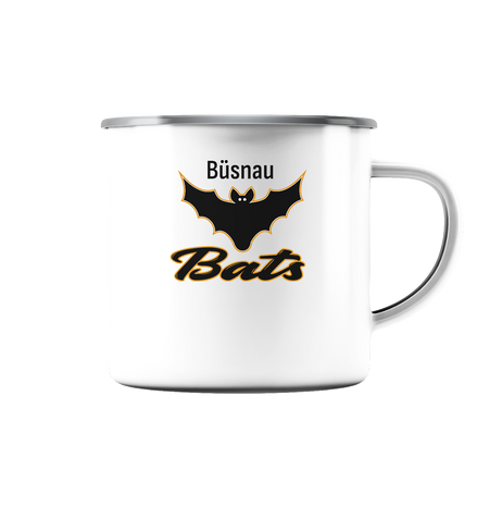 Büsnau Bats - Emaille Tasse (Silber)