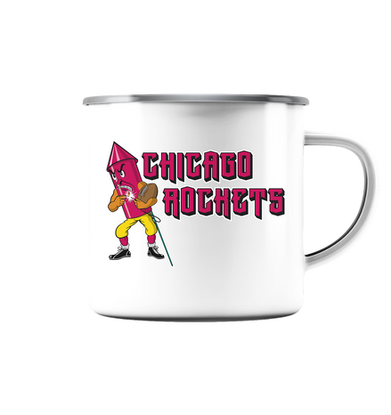 Chicago Rockets - Emaille Tasse (Silber)