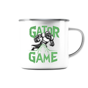 Gator Game - Emaille Tasse (Silber)