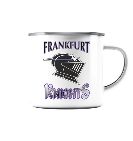 Frankfurt Knights - Emaille Tasse (Silber)