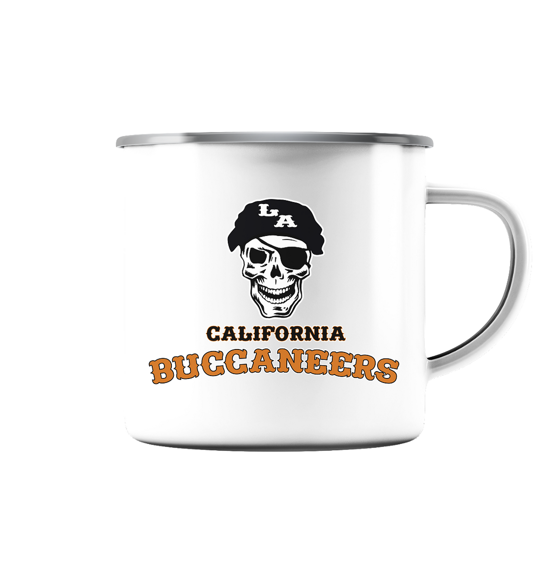 California Buccaneers - Enamel Mug (Silver)