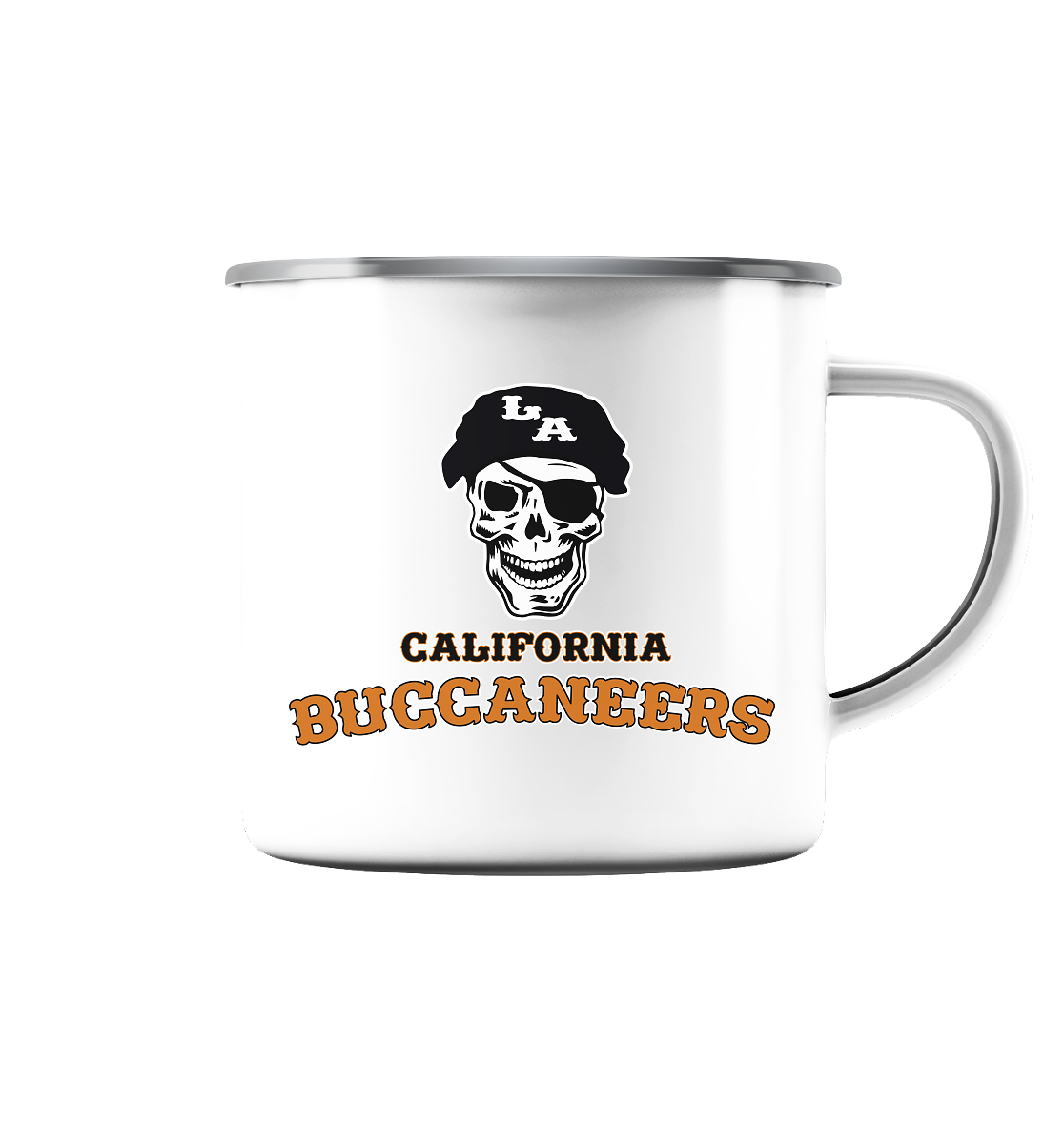 California Buccaneers - Enamel Mug (Silver)