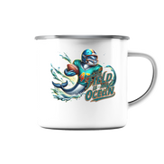 The Field is my Ocean - Enamel Mug (Silver)