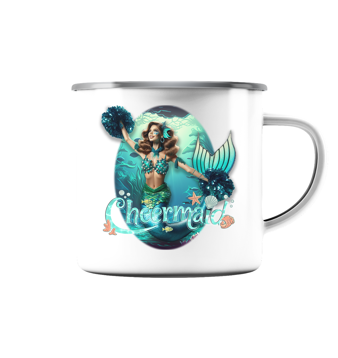 Cheermaid - Enamel Mug (Silver)