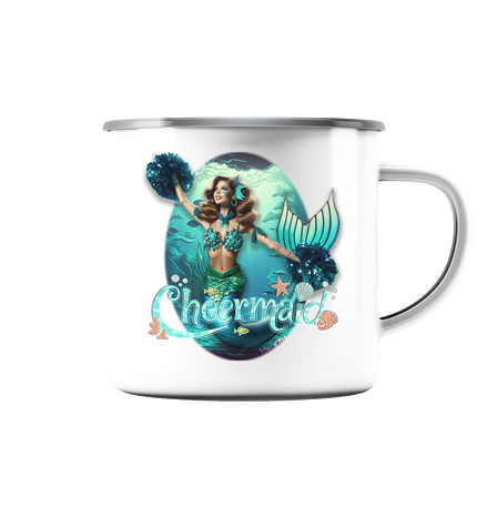 Cheermaid - Emaille Tasse (Silber)