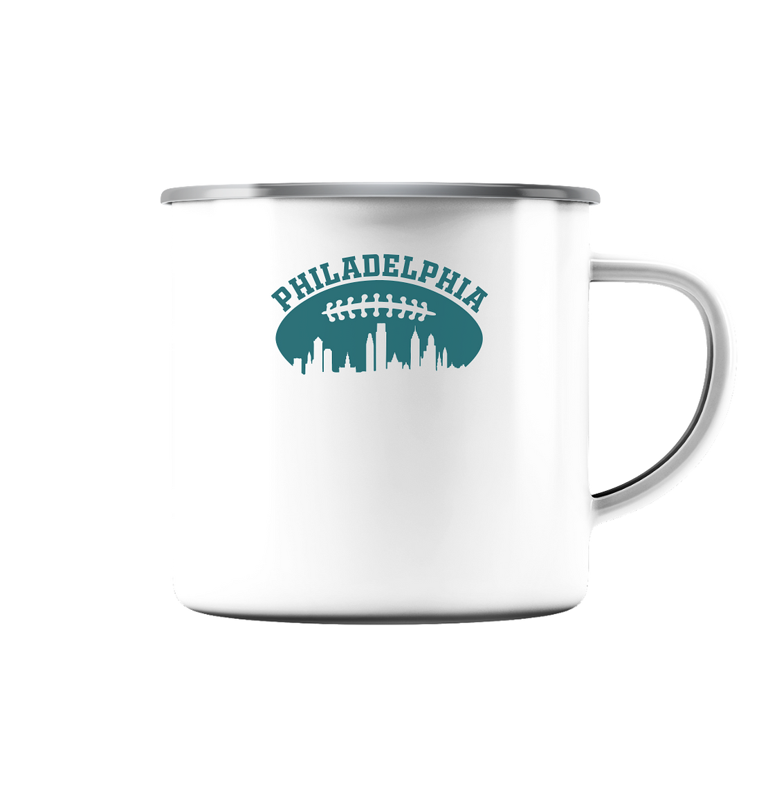 Philadelphia - Enamel Mug (Silver)