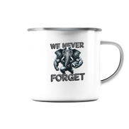 Elephant - Emaille Tasse (Silber)