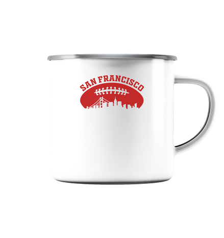 San Francisco  - Emaille Tasse (Silber)