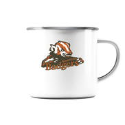 Milwaukee Badgers - Emaille Tasse (Silber)