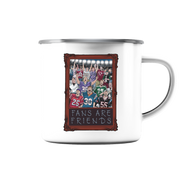 Fans are Friends - Enamel Mug (Silver)