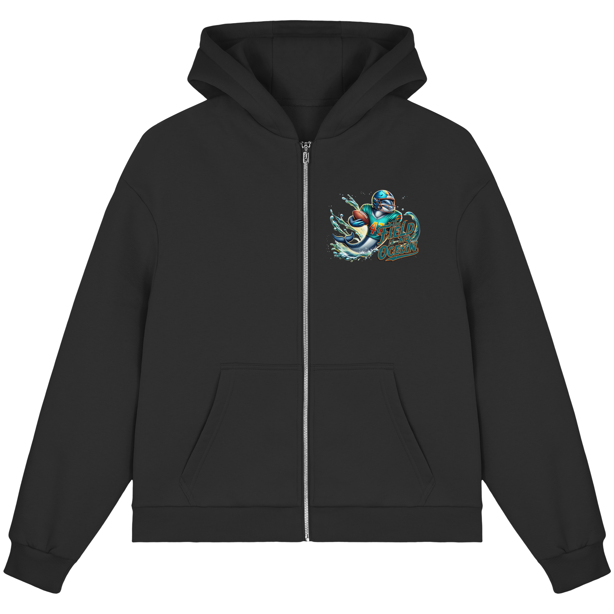 The Field is my Ocean - Fluffy Boxcut Zipper