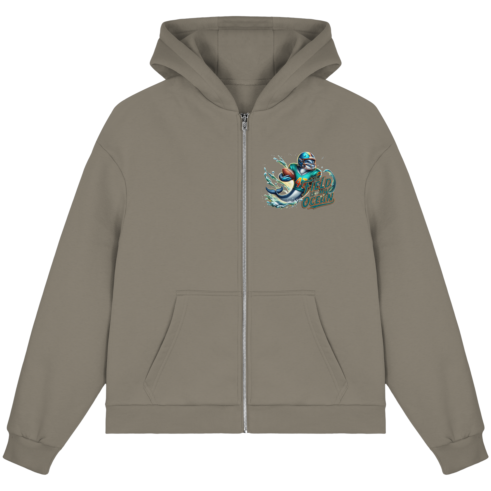 The Field is my Ocean - Fluffy Boxcut Zipper