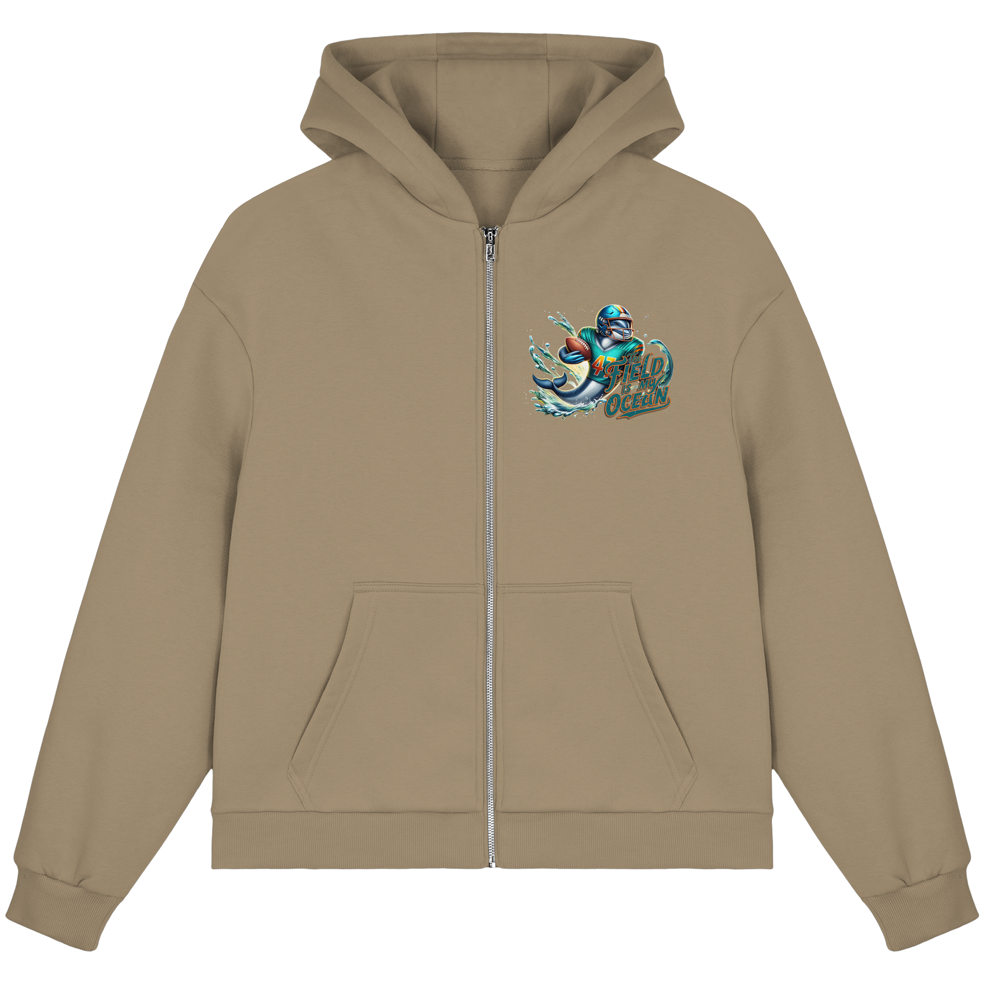 The Field is my Ocean - Fluffy Boxcut Zipper