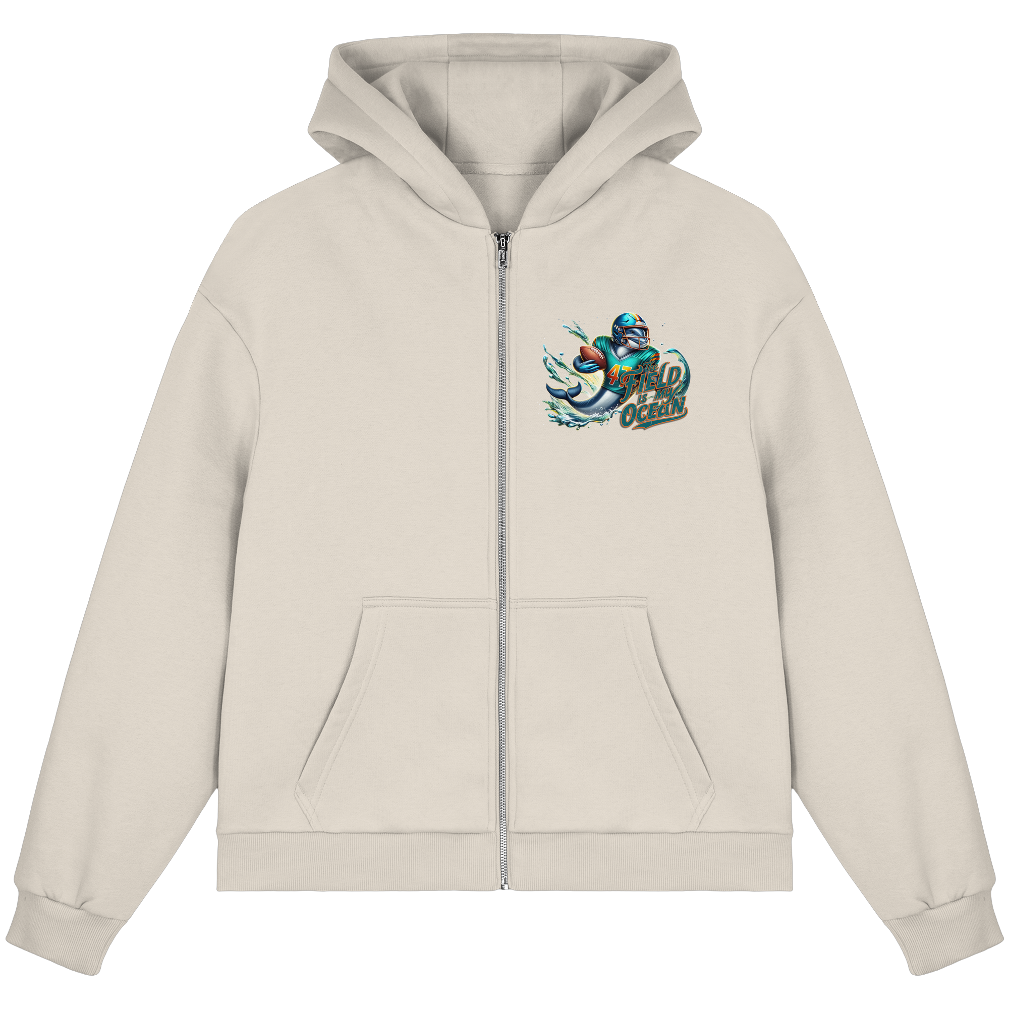 The Field is my Ocean - Fluffy Boxcut Zipper