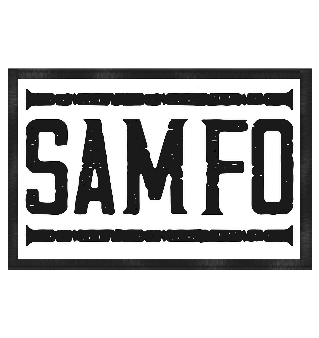 SAMFO black - Doormat 60x40cm