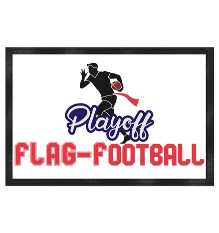 Playoff Flag Football  Men red - Fußmatte 60x40cm