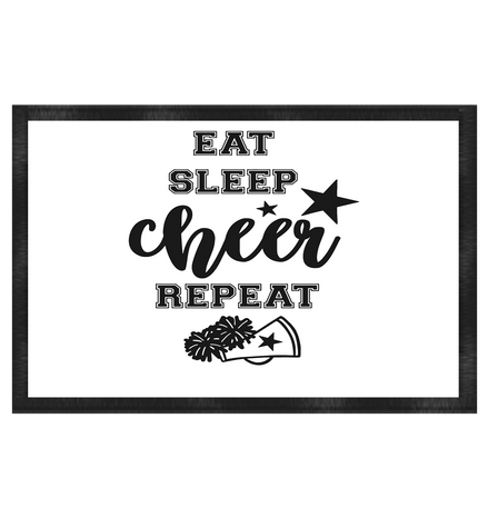 Eat Sleep Cheer Repeat - Fußmatte 60x40cm