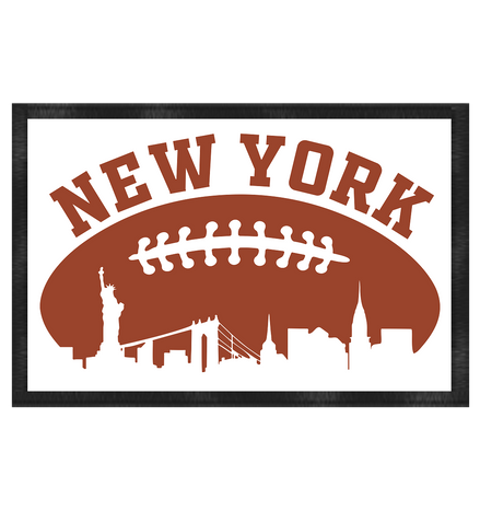 New York Football Silhoutte  - Fußmatte 60x40cm