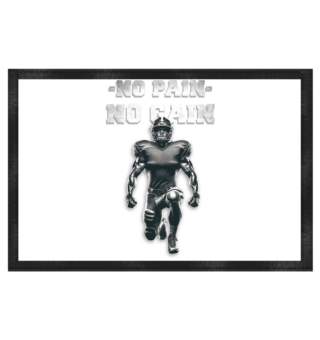 No Pain No Gain Metal  - Fußmatte 60x40cm