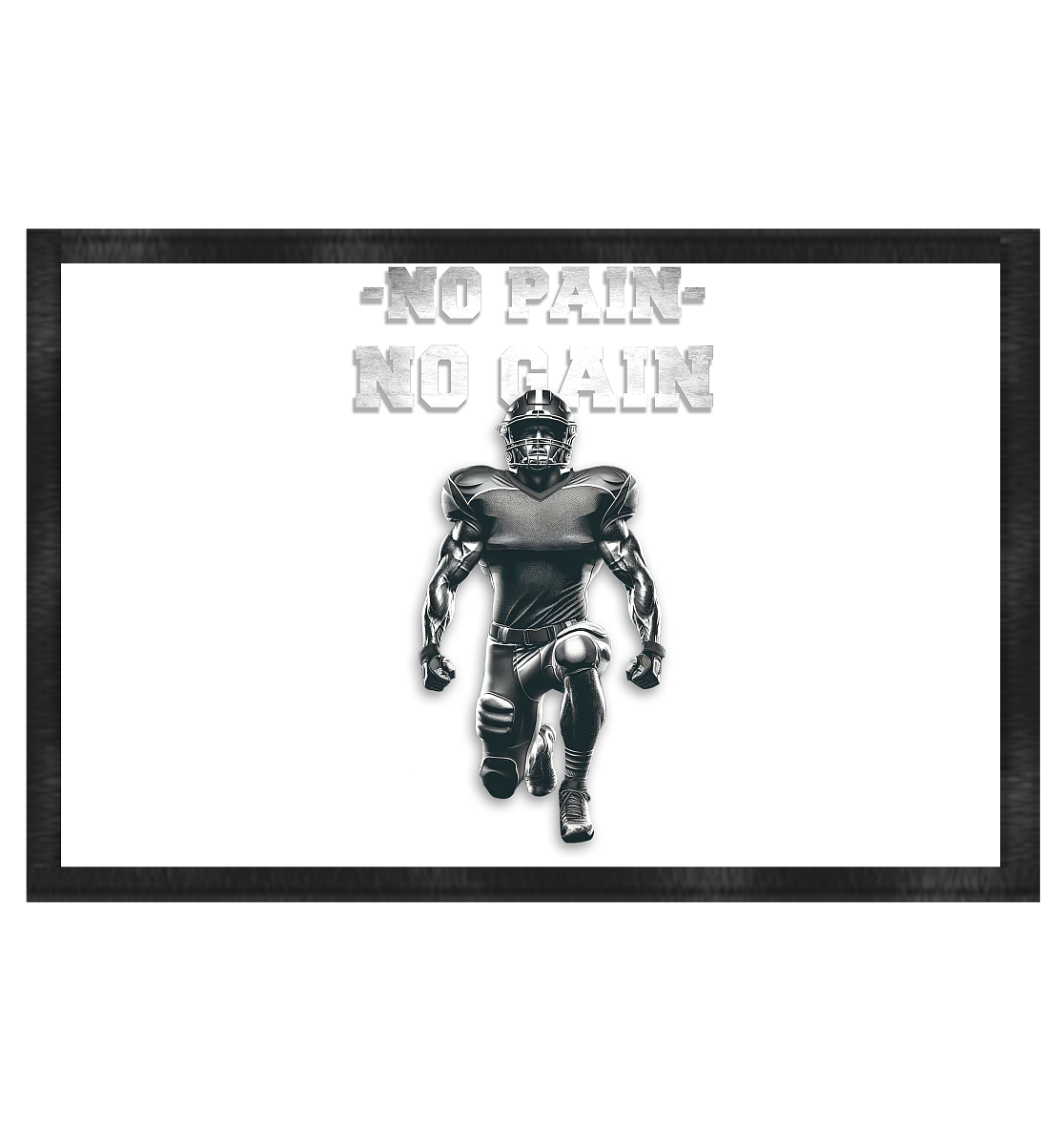 No Pain No Gain Metal  - Fußmatte 60x40cm