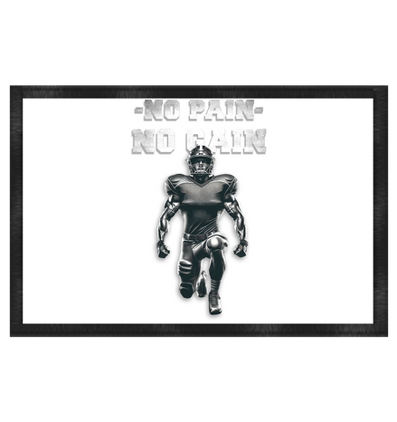 No Pain No Gain Metal  - Fußmatte 60x40cm