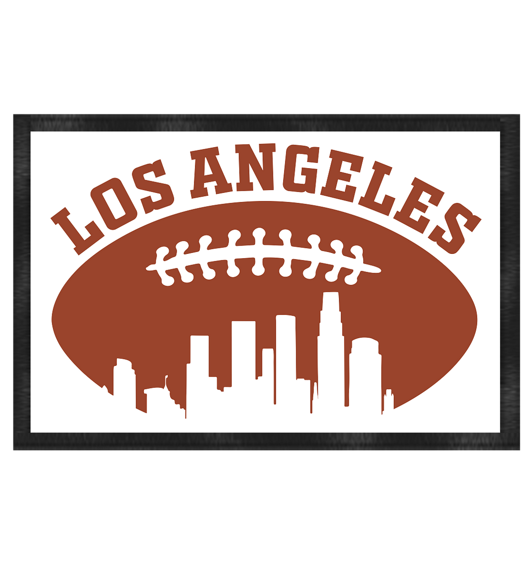 Los Angeles Football Silhouette - Fußmatte 60x40cm