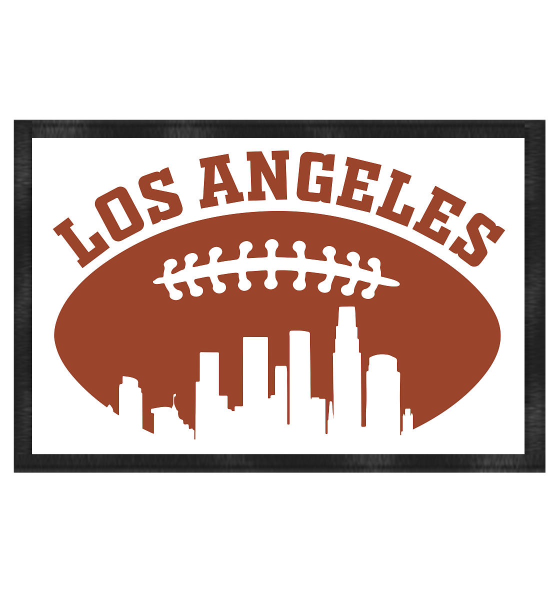Los Angeles Football Silhouette - Fußmatte 60x40cm
