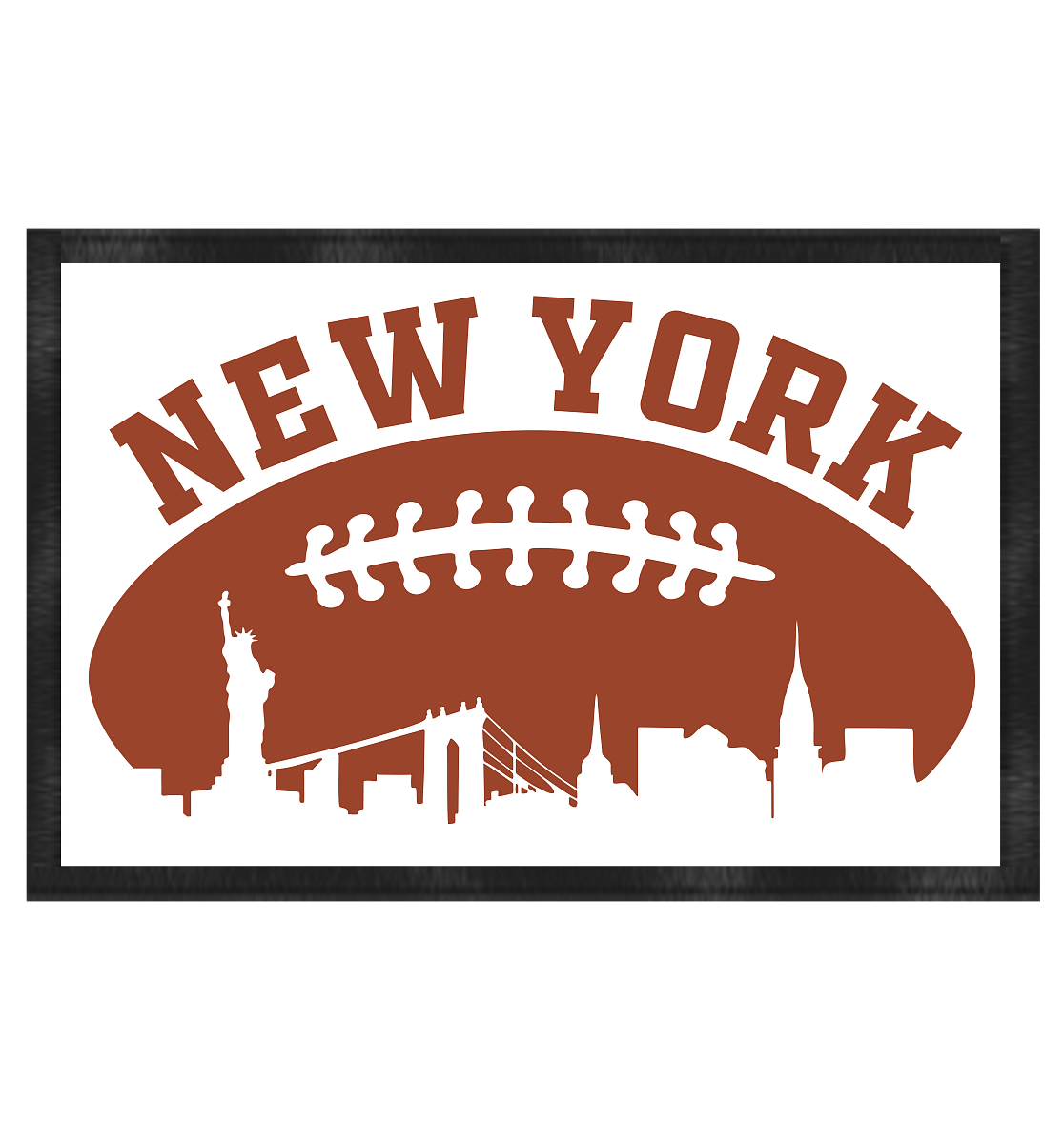 New York Football Silhoutte  - Fußmatte 60x40cm