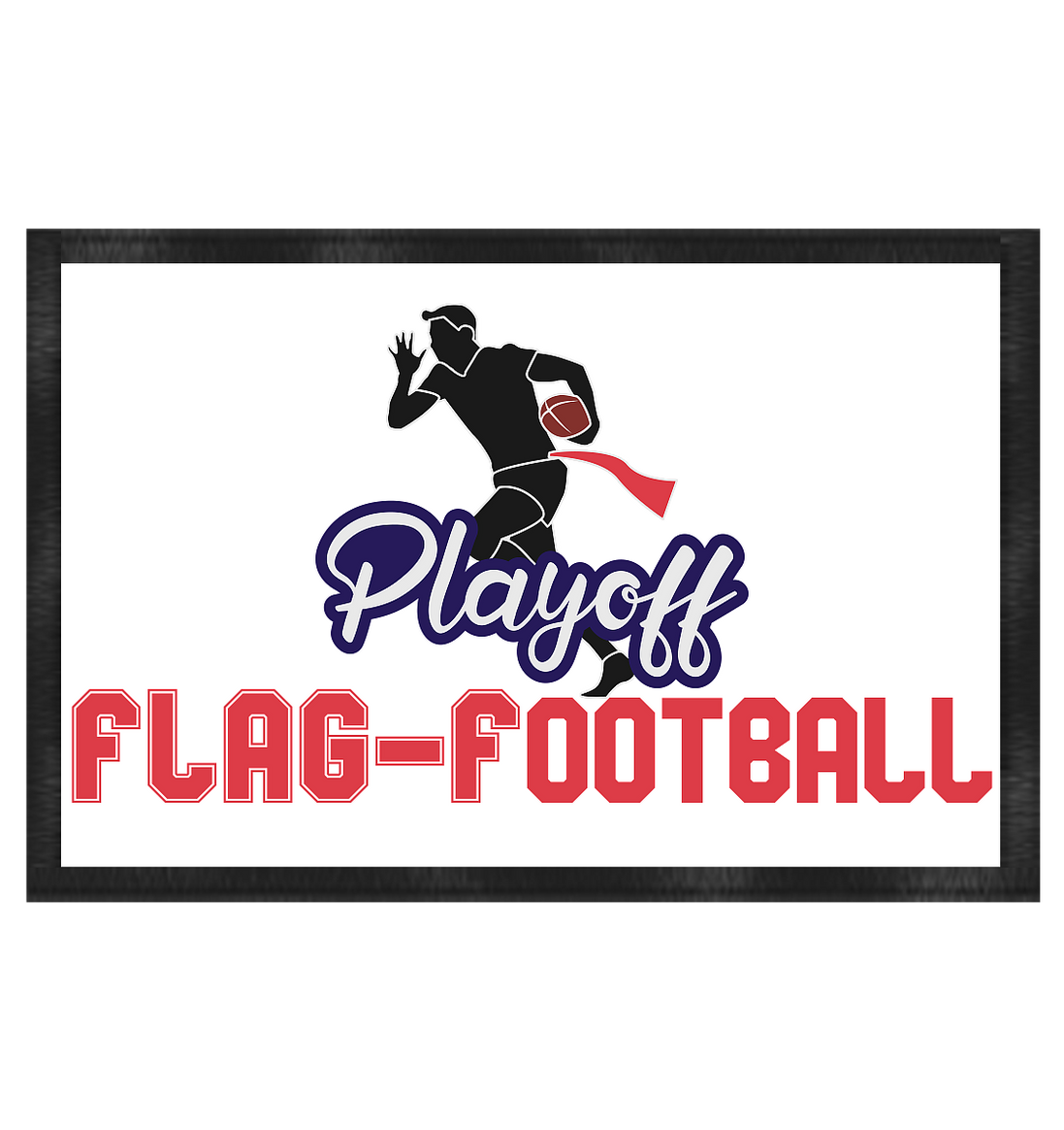 Playoff Flag Football  Men red - Fußmatte 60x40cm