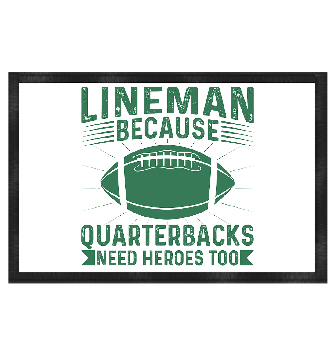 Lineman Heroes Green - Doormat 60x40cm