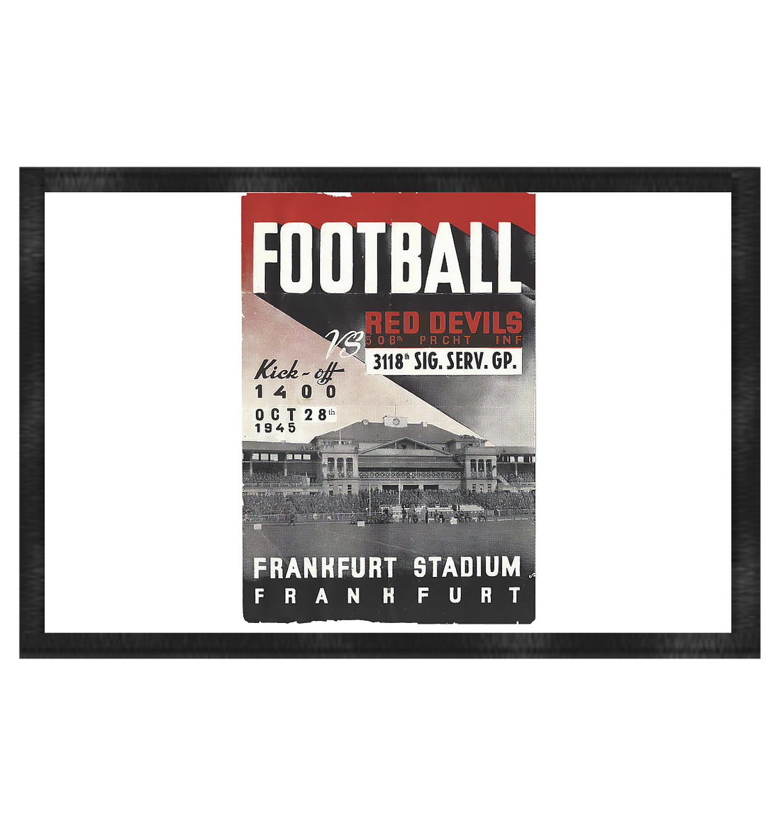 Frankfurt Football 1945 - Doormat 60x40cm