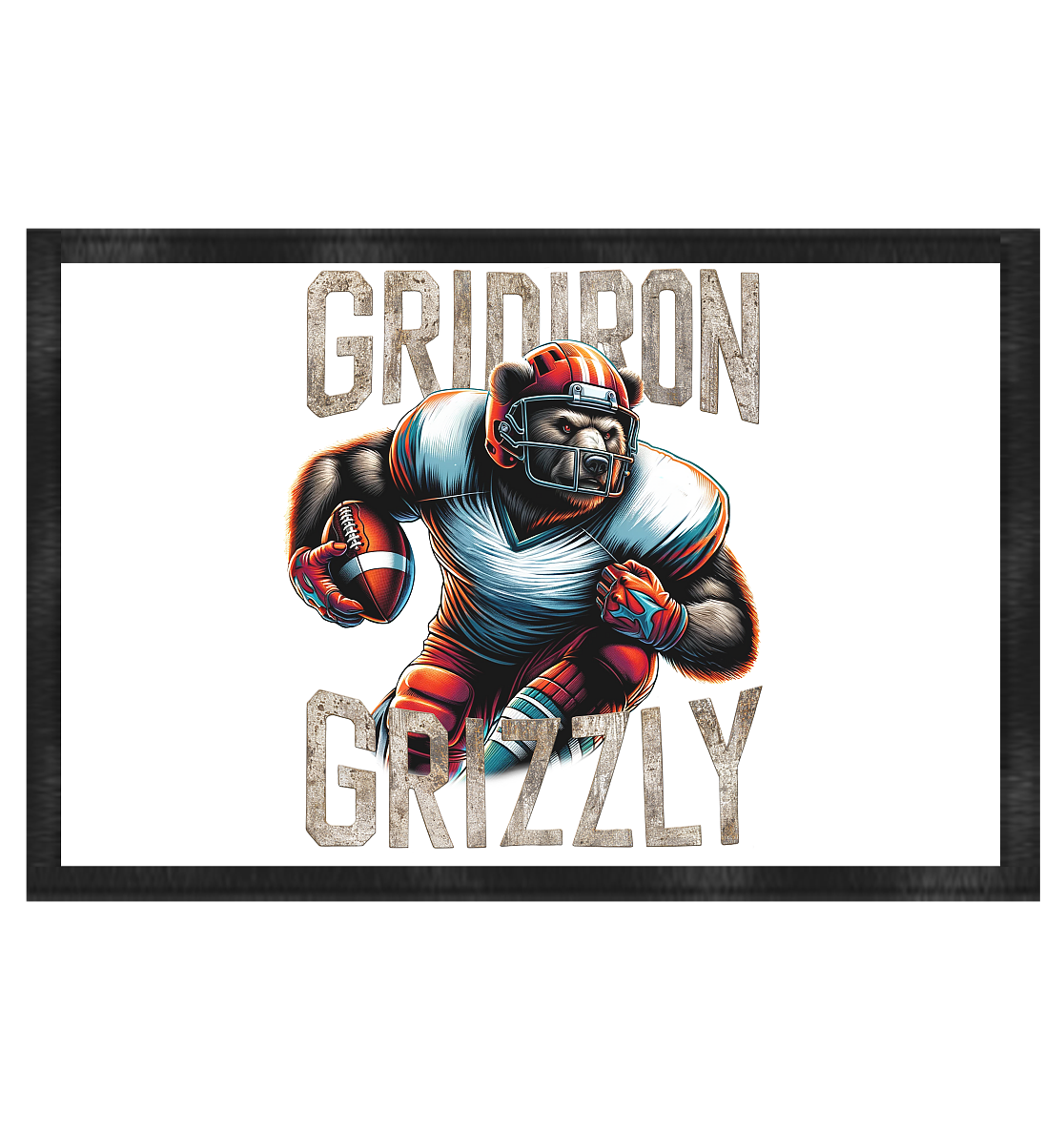 Gridiron Grizzly - Doormat 60x40cm