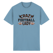 Crazy Football Lady - Heavy Cotton T-Shirt