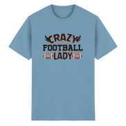 Crazy Football Lady - Heavy Cotton T-Shirt