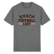 Crazy Football Lady - Heavy Cotton T-Shirt