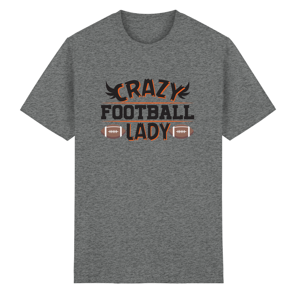Crazy Football Lady - Heavy Cotton T-Shirt