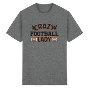 Crazy Football Lady - Heavy Cotton T-Shirt
