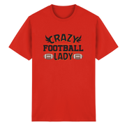 Crazy Football Lady - Heavy Cotton T-Shirt