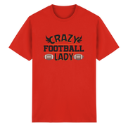 Crazy Football Lady - Heavy Cotton T-Shirt