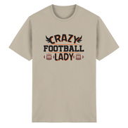 Crazy Football Lady - Heavy Cotton T-Shirt