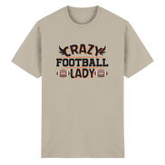 Crazy Football Lady - Heavy Cotton T-Shirt