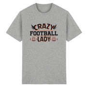 Crazy Football Lady - Heavy Cotton T-Shirt