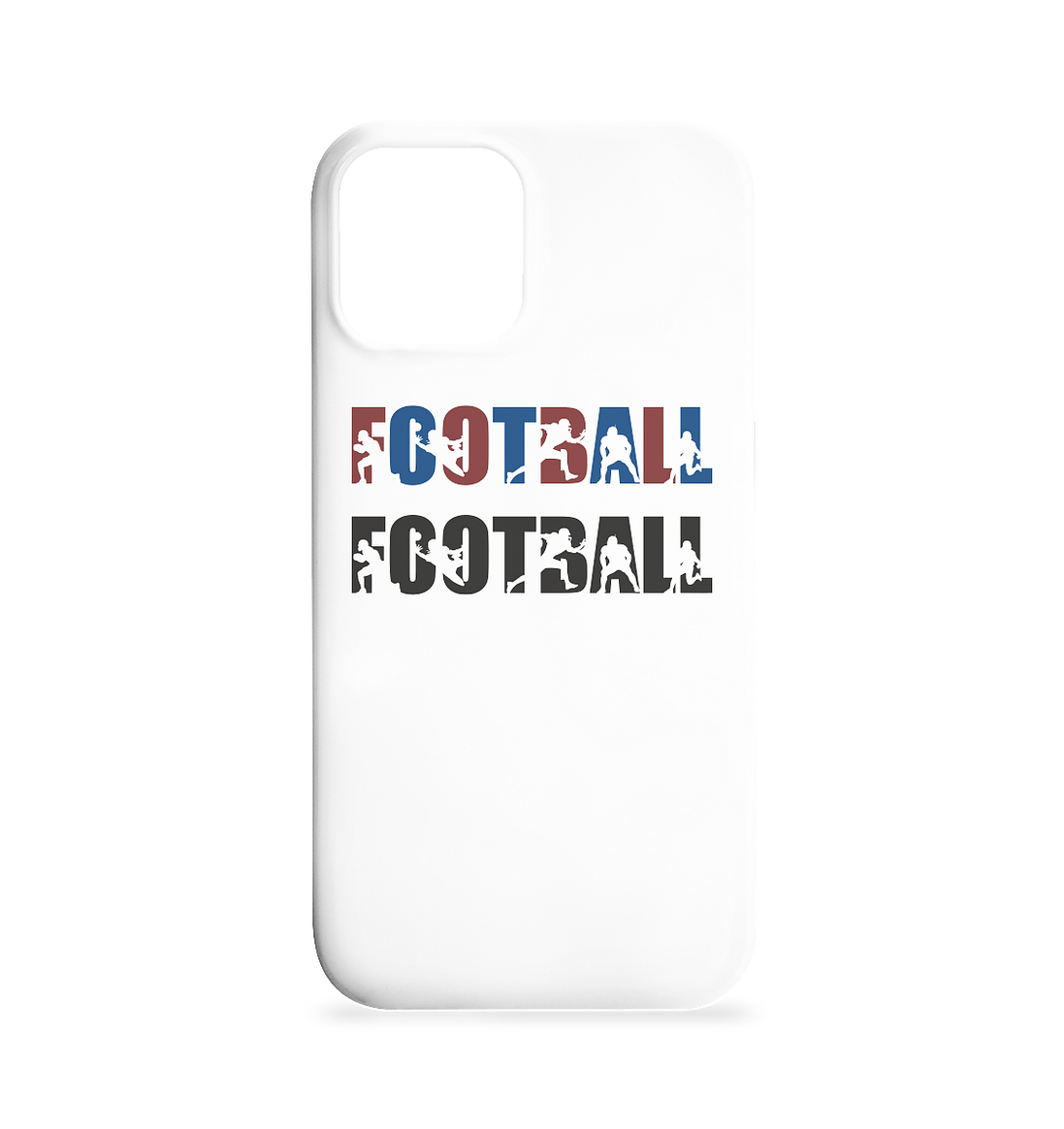 Football Silhouette - Iphone 12 / 12 Pro Handyhülle