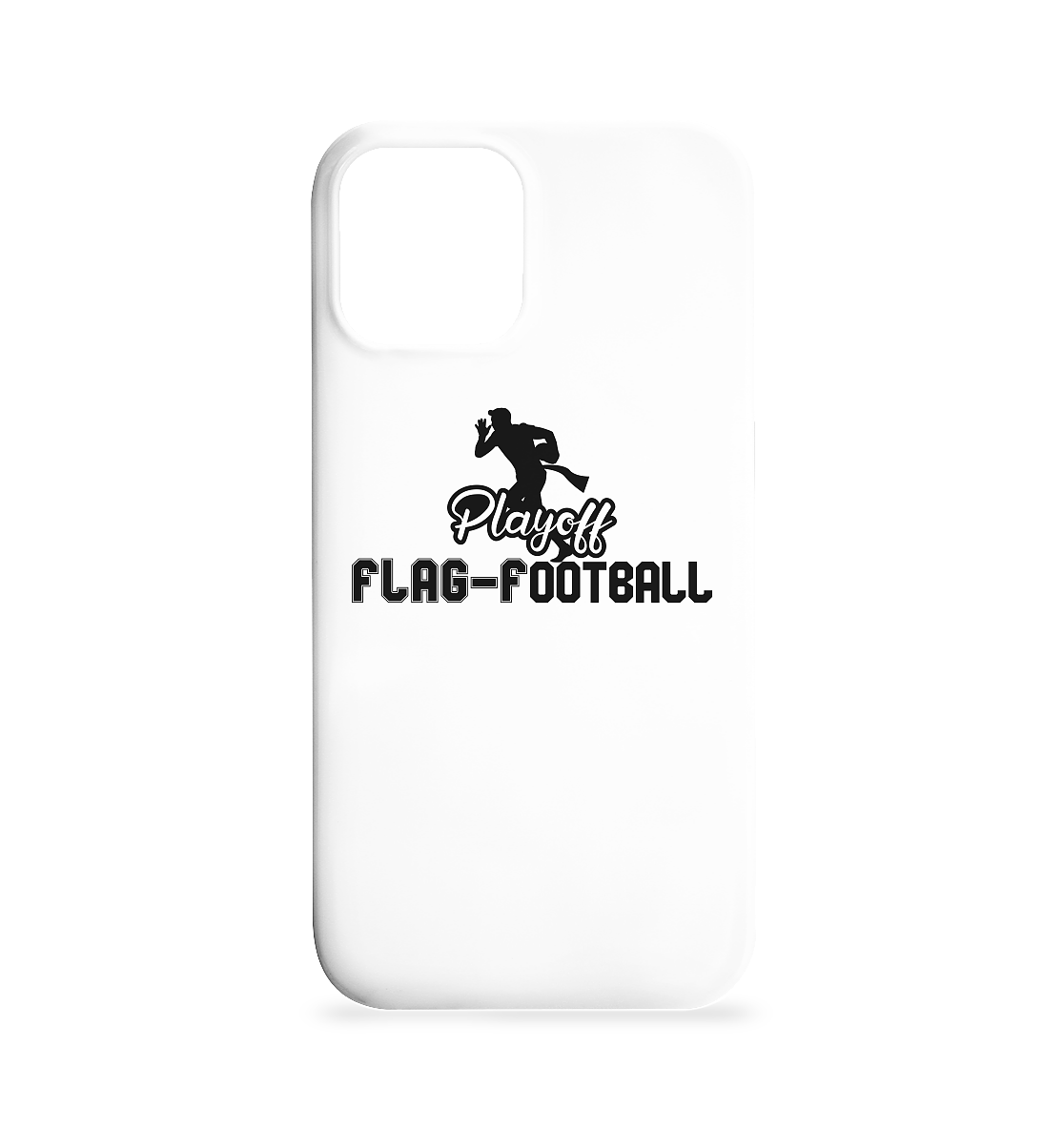 Playoff Flag Football Men Black - iPhone 12 / 12 Pro Phone Case