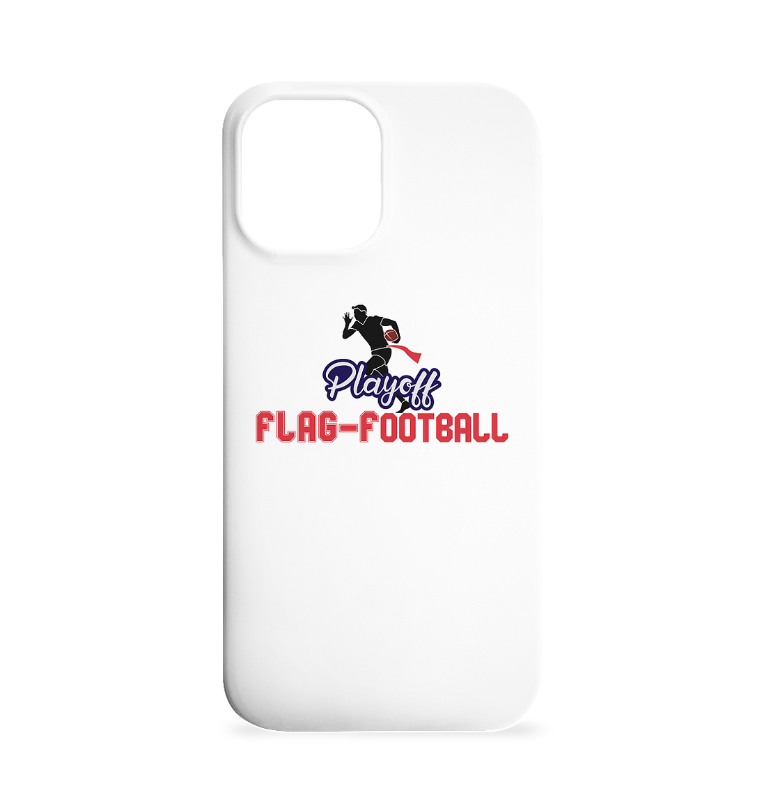 Playoff Flag Football Men Red - iPhone 12 Max Phone Case