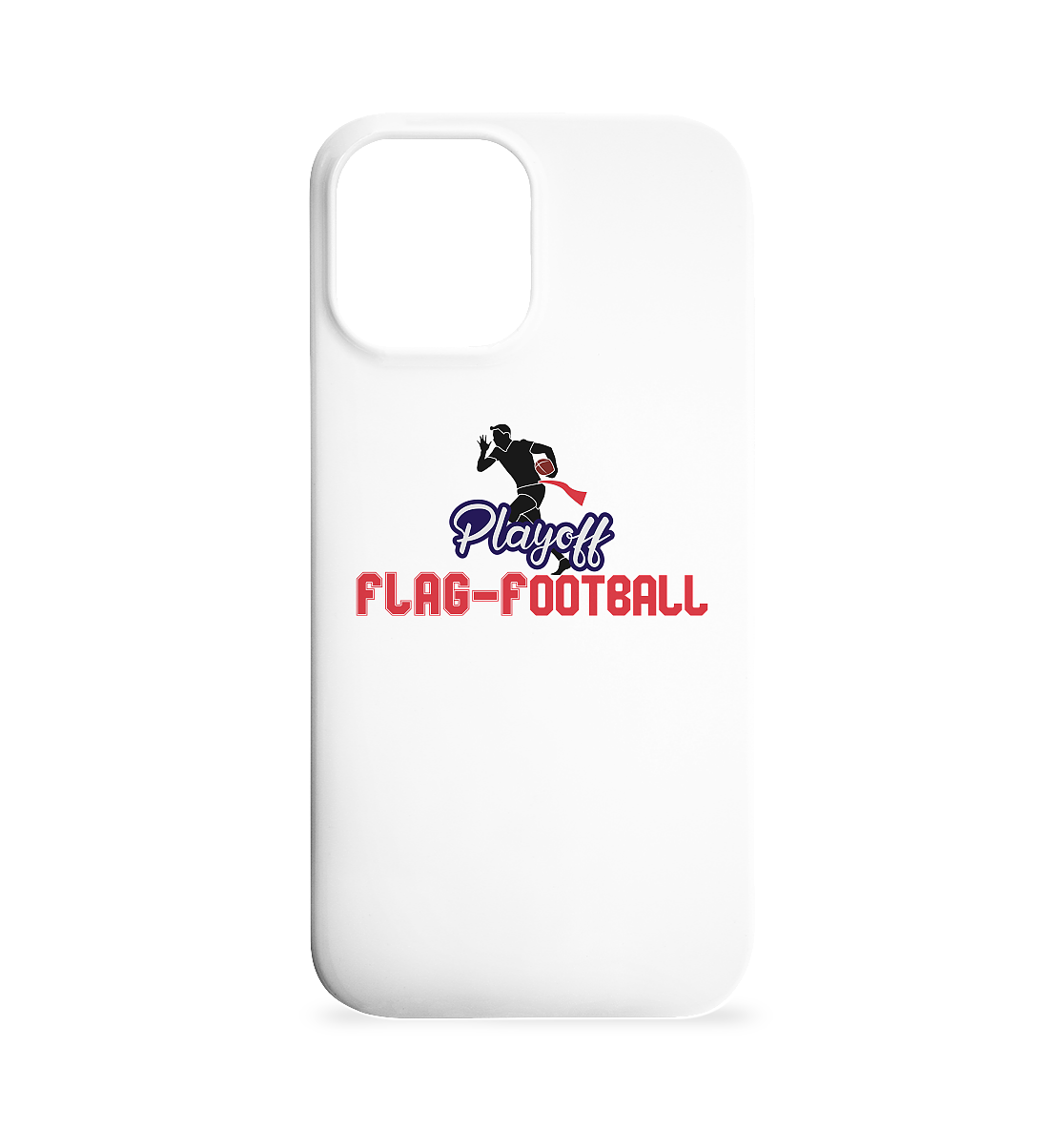 Playoff Flag Football Men Red - iPhone 12 Max Phone Case